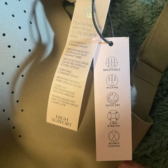 Victoria's Secret Light Gray Zip-Front Sports Bra - Picture 8 of 8